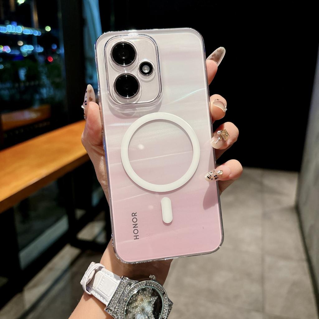 High transparency hardening does not yellow, suitable for Honor 600Pro mobile phone case pura90 simple advanced win magnetic case