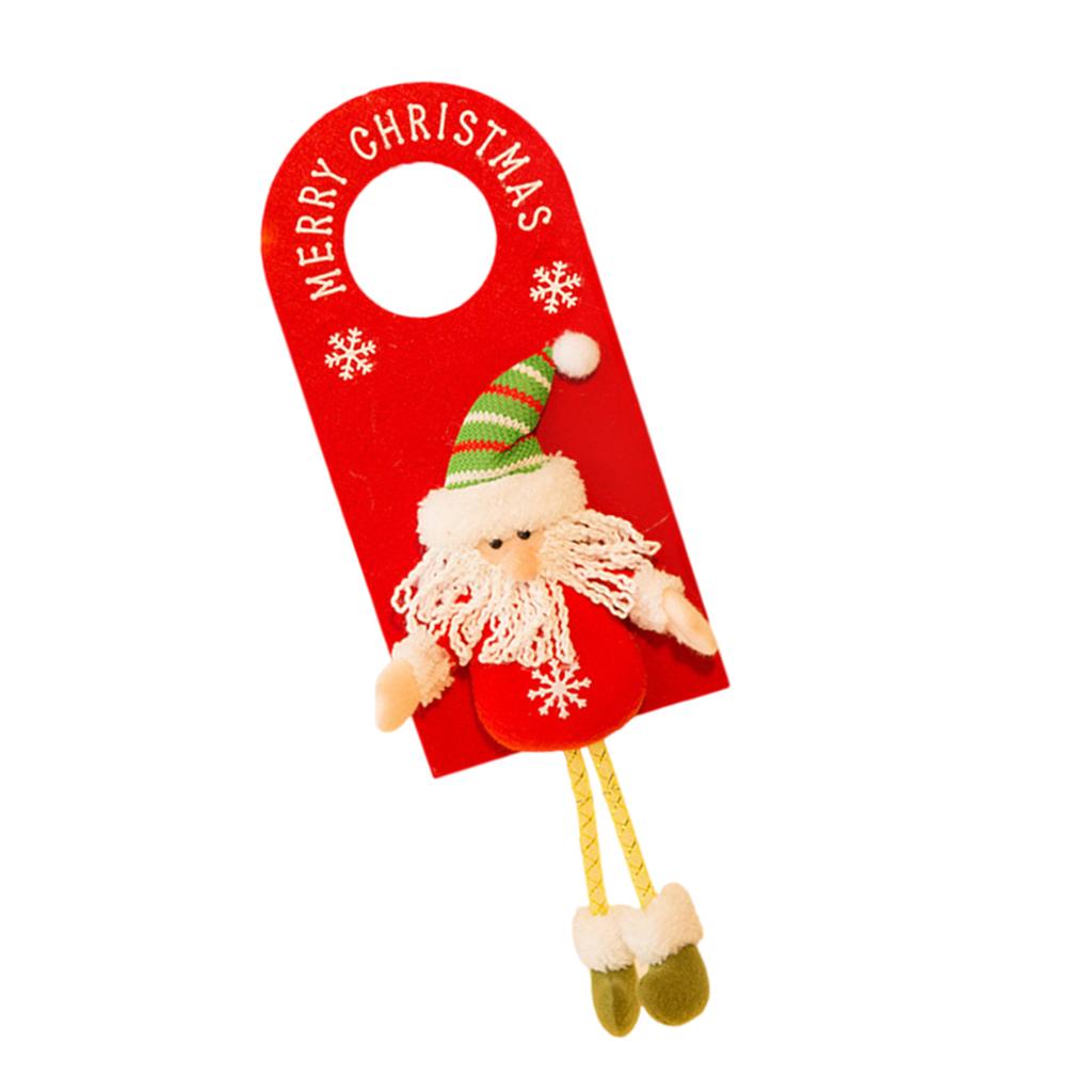 Christmas Door Handle Cover Decoration Functional Door Handle Hanging Ornament Knob Pendant for Christmas Collectors