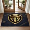 Leeds United Design Crystal Velvet Rug Soft Decorative Mat for Bedroom Entrance