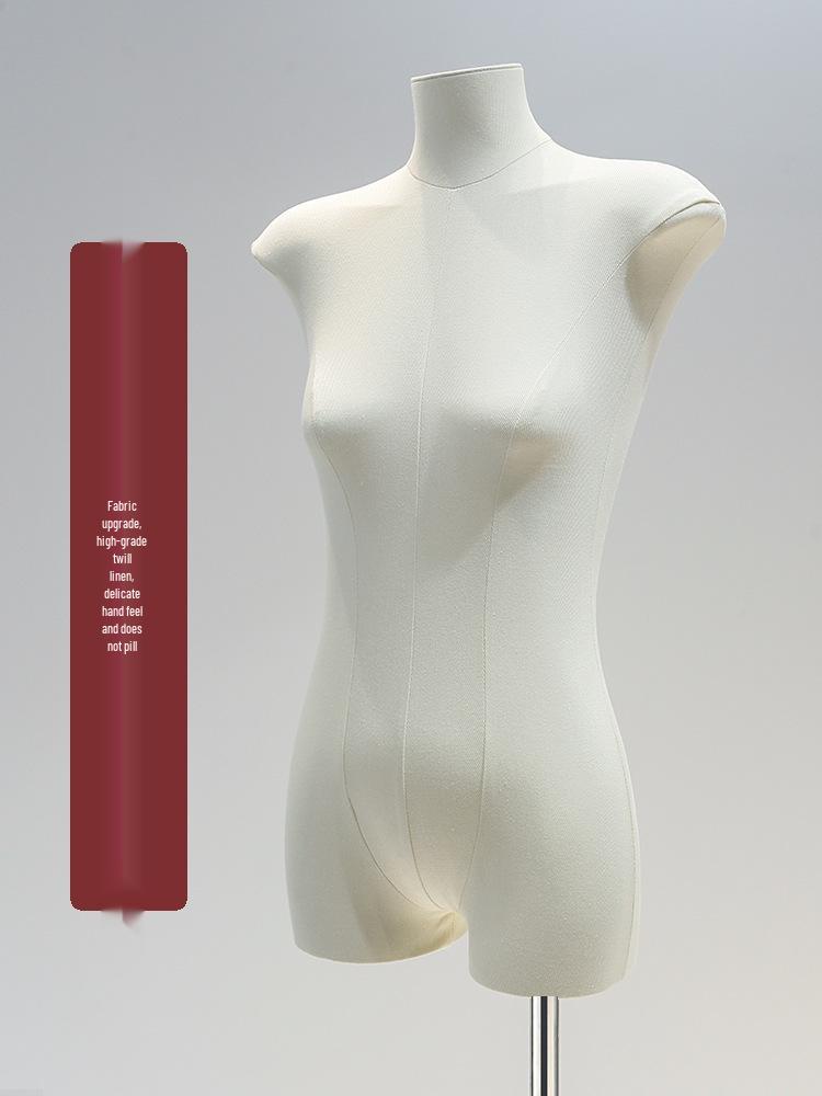 Korean Style Flat Body Female Mannequin with Wide Shoulders for Women's Clothing Display