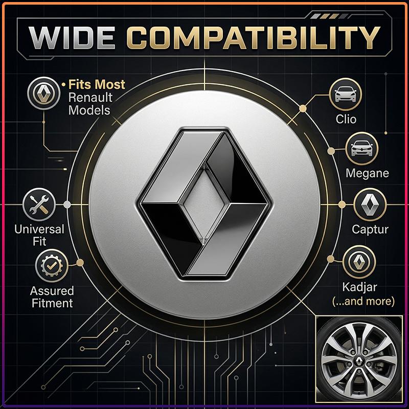 4Pcs 56MM Car Badge Emblem Wheel Center Hub Caps Rim Hubcap Cover for Renault Dacia DUSTER Megane 2 3 Clio 4 Captur Kadjar Fluence