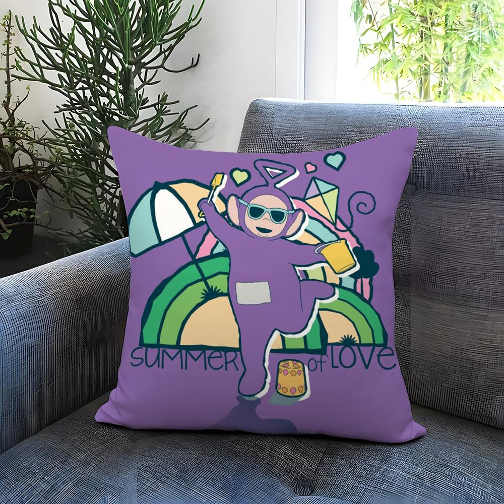 Federa Cuscino T-Teletubbies Carina Comoda Reversibile Ideale per Auto Divano Camera da Letto e Oltre