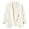 Women's Professional Short Blazer with Shoulder Pads
