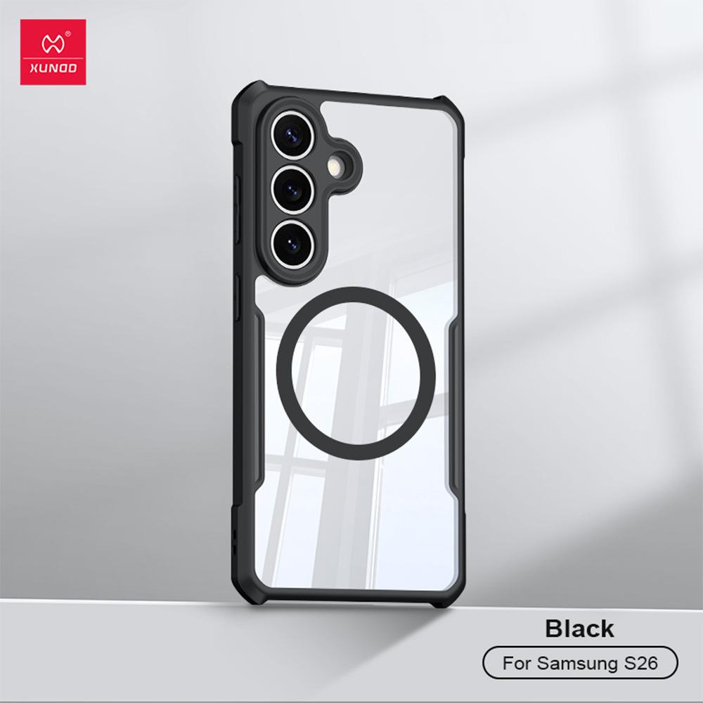 XUNDD Pro Samsung Galaxy S26 Ultra S26 Plus S26+ Pouzdro Nárazuvzdorné Ochranné Pouzdro Luxusní Zadní Kryt S Magnetickým Kroužkem