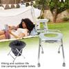 Folding Commode Portable Toilet Seat Portable Potty Chair Comfy Commode Chair Perfect for Camping Hiking Trips