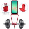 For Samsung Galaxy M17 5G/F17 5G/A17 5G/A17 4G Case Liquid Silicone Card Holder Back Phone Cover with Lanyard