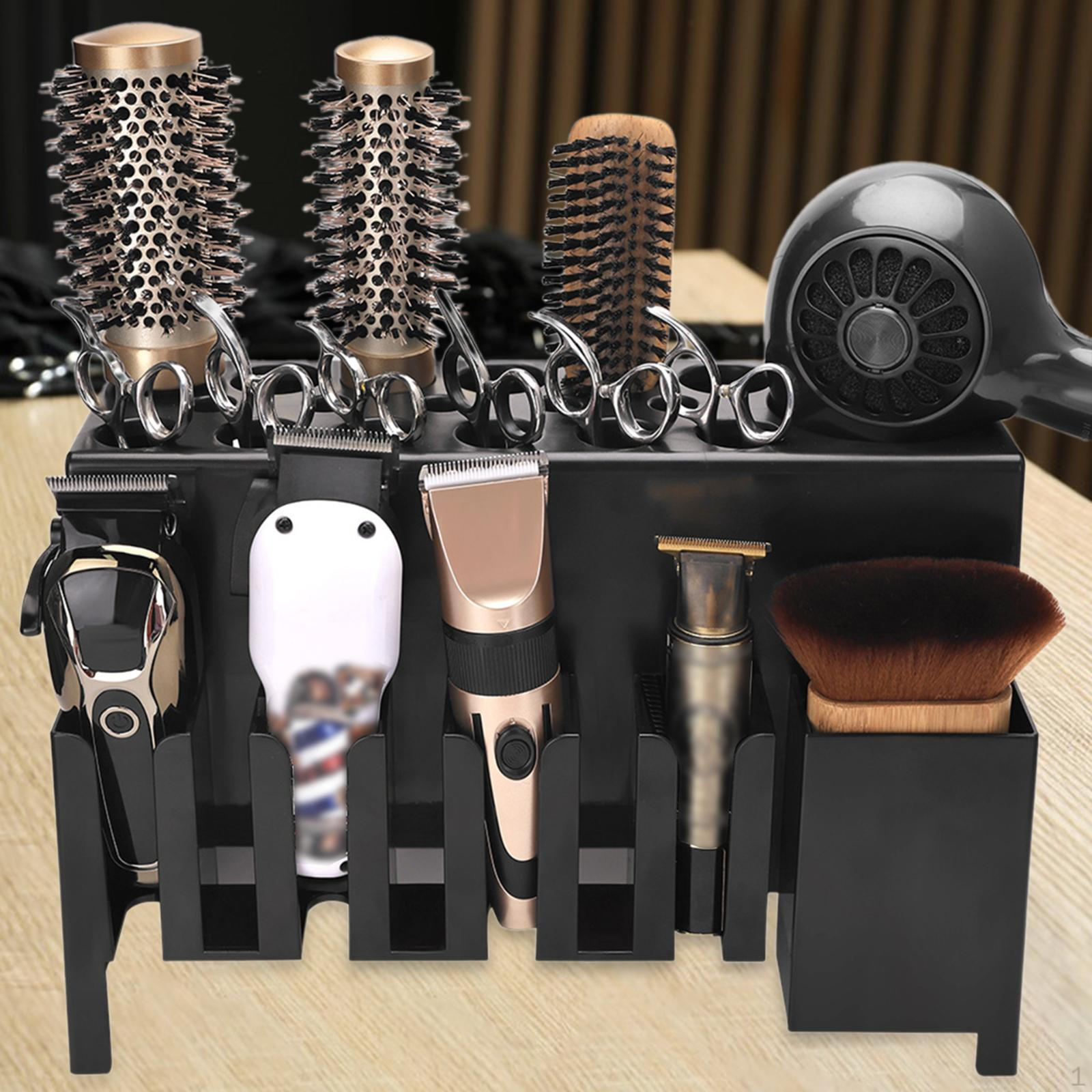 

Настольный органайзер для парикмахерских инструментов, держатель для парикмахера, электрическая стойка, держатель для ножниц, для дома, для парикмахера