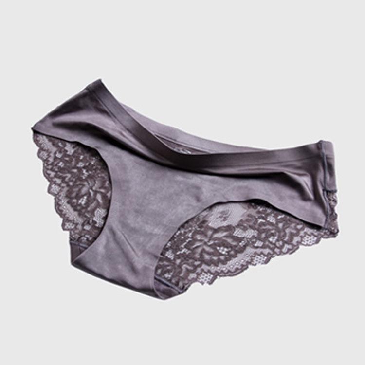 Luxury Pearlescent Lace Patchwork Seamless Women's Panties