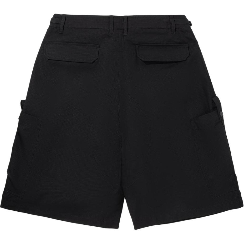 Li Ning Comfortable Simple Versatile Mid-Waist Zipper Five-Point Casual Shorts Men Shorts Black AKSV135-1