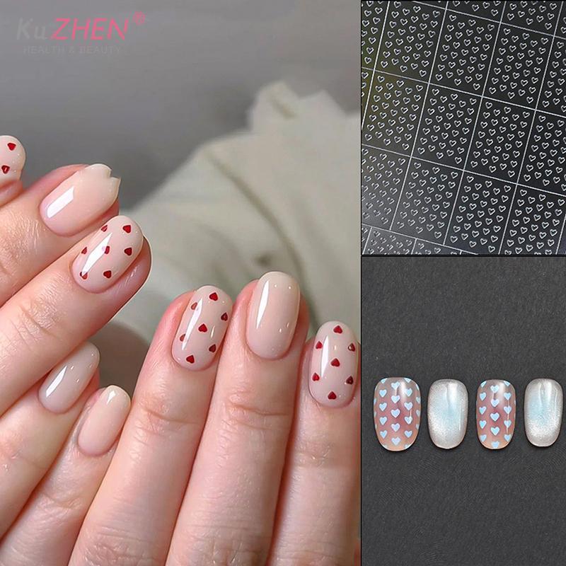 1 Sheet Nail Art Hollow Out Sticker Star Butterfly Love Adhesive Template Stamp Stickers Nail Art Decoration Charm Nail Decals