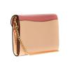 Coach Tammie 21 Snap Closure Color Block Chain Pebbled Leather Envelope Shoulder Bag Women Bags Candy-Pink C8333-IMTV9
