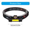 LED USB Rechargeable  Headlamps Strong Magnetic Powerful Headlights Bright Waterproofs Head Torches For Outdoor Fishing
