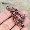 Pink tourmaline rough pendant electroformed copper pendant peacock jewelry gemstone pendant handmade jewelry gifts for wife designer pendant