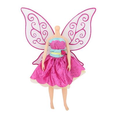 Fashion Doll Clothes Fairy Dress For Gauze Skirt  Butterfly Wing Skirt Fairy Dress With Butterfly Wings Clothes Accessories