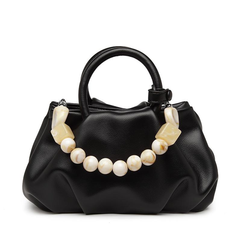 

Fashion Pleated Cloud Bag Portable Temperament Bag Single Shoulder Crossbody Dumpling Bag 26*9*12