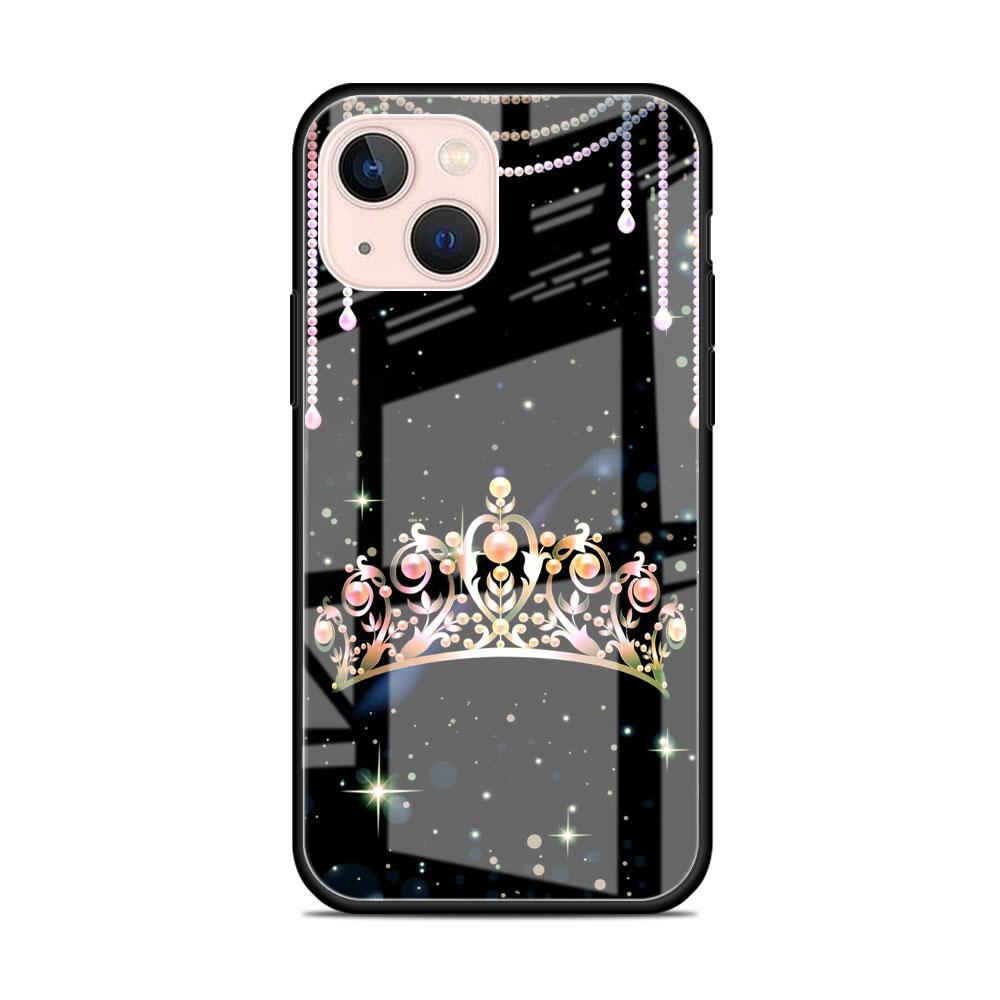 Glass Case For Apple iPhone 14 13 11 12 Pro 7 XR X XS Max 8 6 6s Plus SE 2022 13Pro Tempered Phone Tampa Cute Mom Queen Princess