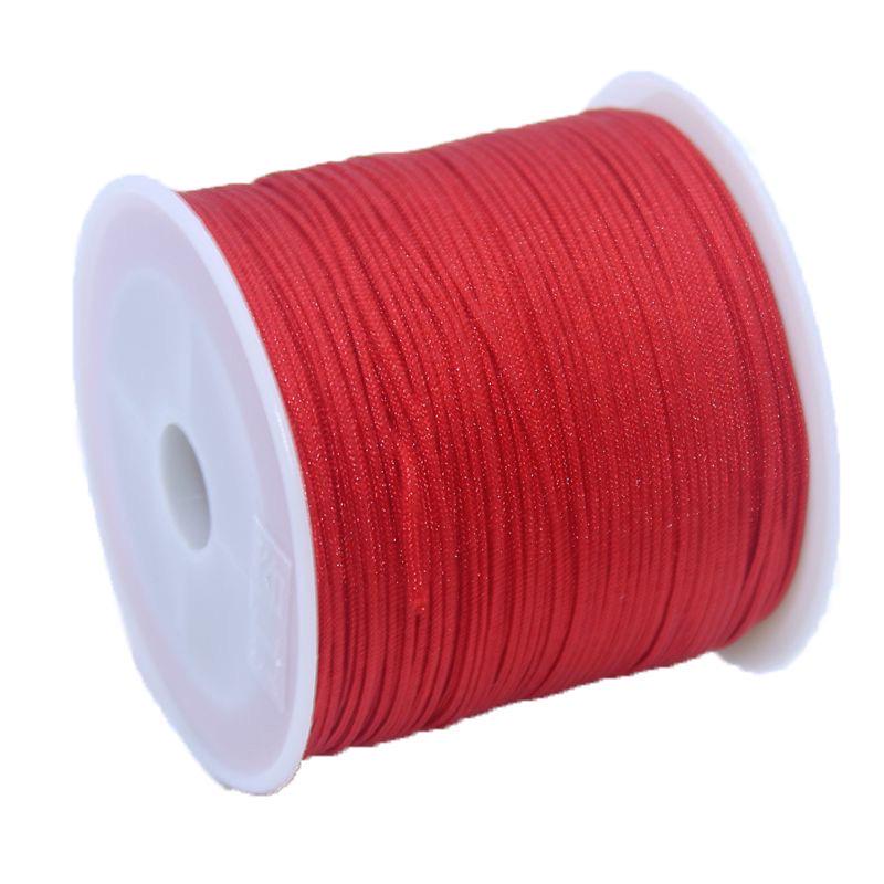 

Нефритовая нить №. 72: 0,8 мм DIY Красный Плетеный Шнур для Браслетов, Ожерелий, Подвесок и Бисероплетения