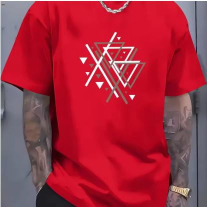 3D Creative Pattern Printing Sweat Absorbing and Moisture Absorbing Short Sleeve Men's Fashion Casual Sports T-Shirt 2025