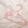 Garment Mini Children Simulated Pearl Hook Plastic Organizer Hanging Rack Pet Hanger Clothes Hanger