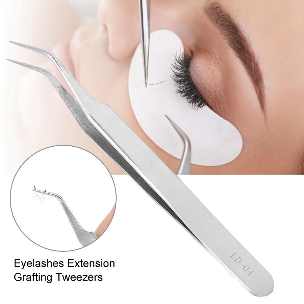Eyelashes Extension Grafting Stainless Steel Tweezers Nippers False Eyelash Picking Straight