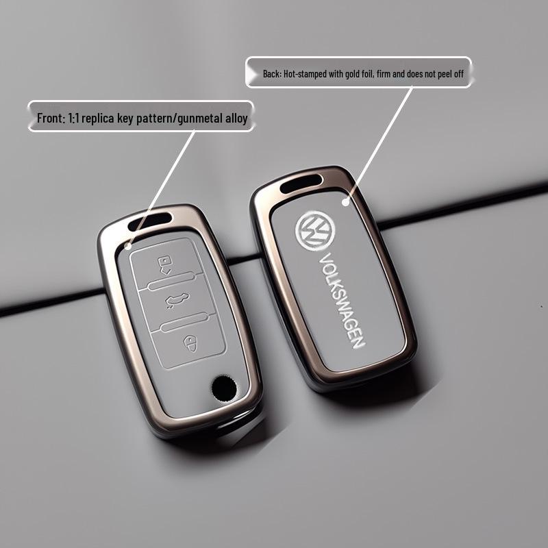 Compatible with Volkswagen Lavida, Lingdu, T-Roc, Touran, Tiguan L Key Case and Keyring.