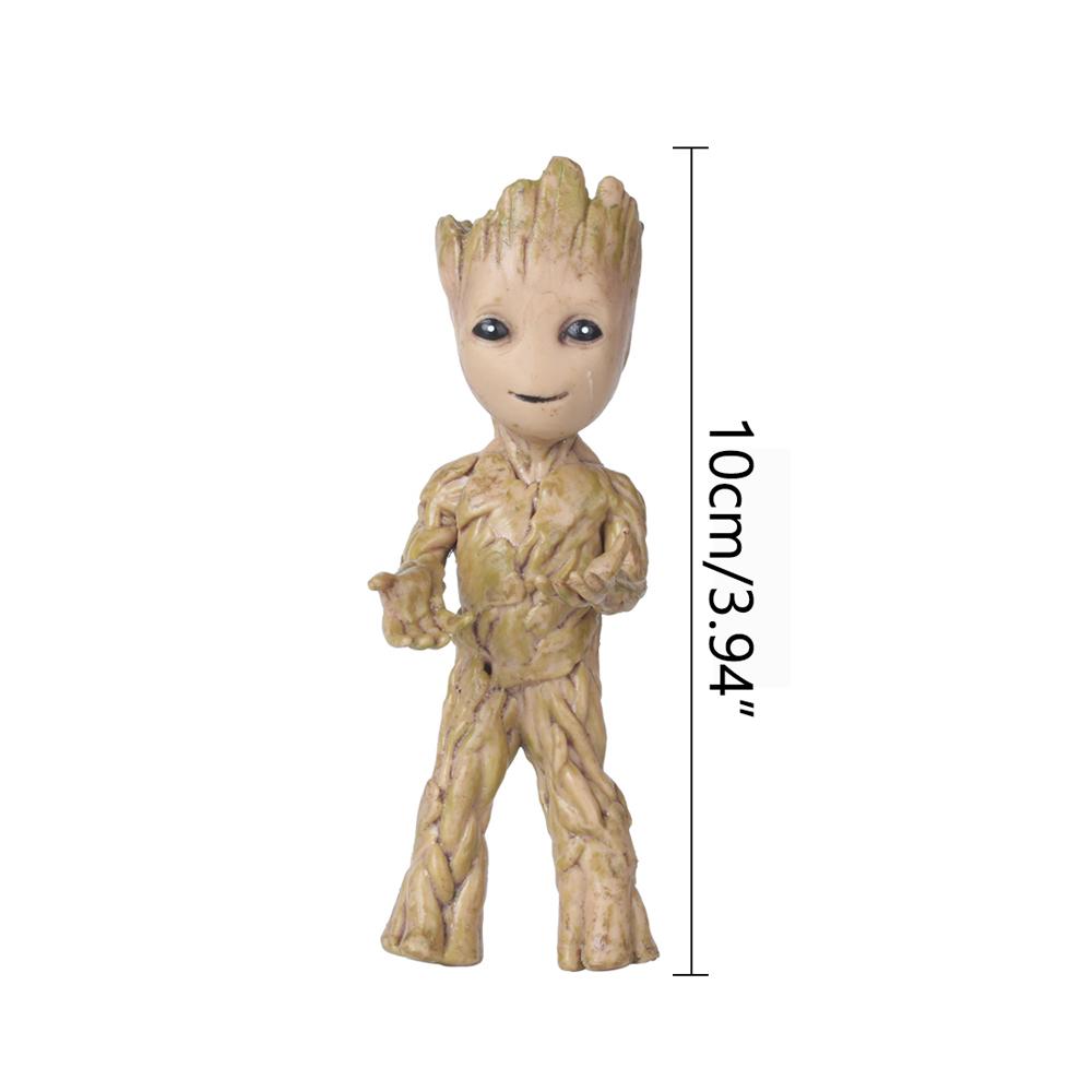 Cartoon Baby Groot Miniature Model Desktop Display Figurine Home Decor Figurine Office Anime Tree Man Ornaments Kids Toys Gifts