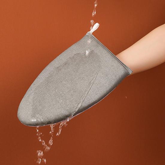 Garment Steamer Ironing Glove with Finger Loop Heat Resistant Handheld Anti-Steam Mitt Clothes Steaming Ironing Board Hand Protector