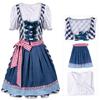 Set Costume Bavarese Tedesco Oktoberfest per Donne Adulte, Vestiti Dirndl Costume da Birra per Halloween e Carnevale del Festival della Birra