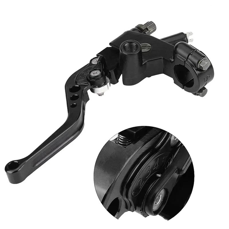 Universeller 7/8" 22mm CNC Aluminium Bremskupplungshebel Hydraulischer Hauptbremszylinder für 250cc-500cc Dirt Pit Bike Motorradteile