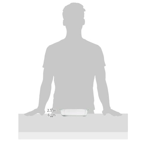 iwaki Heat-Resistant Glass Cake Pan, Baking Dish, Gratin Dish, Square, 25.5 x 21 x 6 cm, KBC222