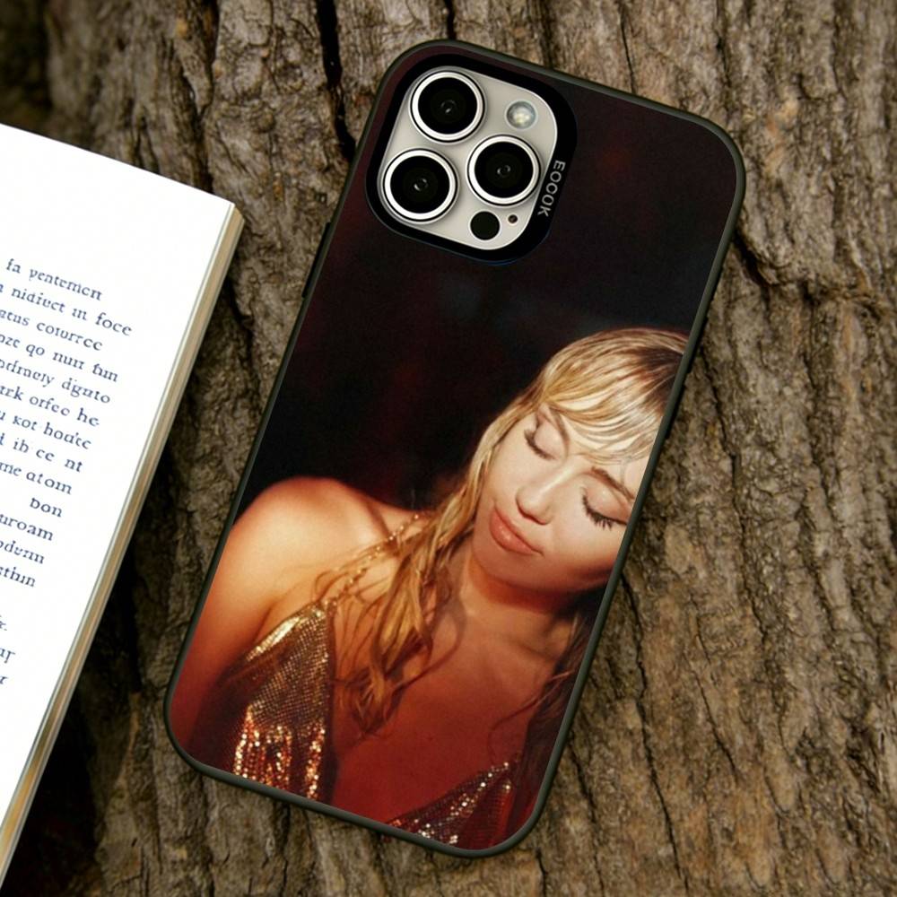 Custodia per Telefono Miley Cyrus Per iPhone 17,16,15,14,13,12,11 Plus,Pro Max,XS,Cover Colorata Argento Nero