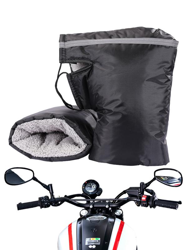 Motorcycle Scooter Warm Handlebar Muffs Winter Warmer Thermal Cover Gloves Grip Handle Bar Muffs Snowmobile Handlebar Gloves