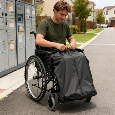 Lap Blankets For Elderly Wheelchair Windproof Waterproof Foot Leg Recliner Cover Wheelchair Fleece Blanket For Women Men Senior