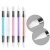 Double-ended Silicone Press Pen Wedge Deer Hoof Brush Nail Supplies Carving Glitter Powder Sticker Nail Accessories for Manicure
