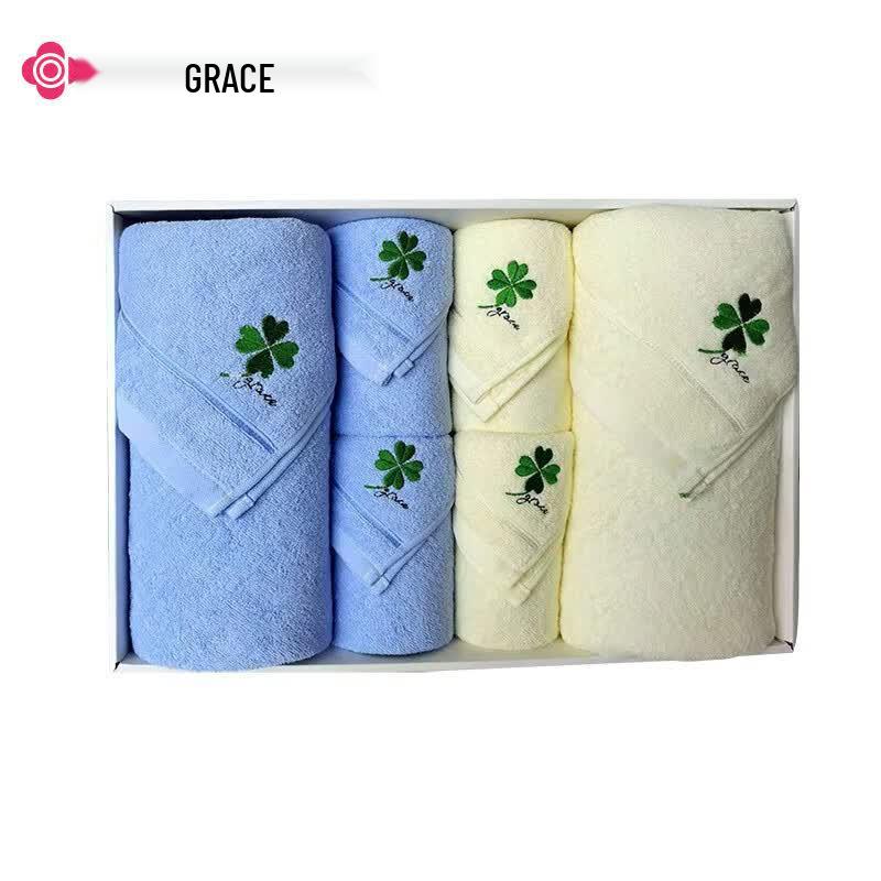 Grace 6-Piece Cotton Towel Gift Set