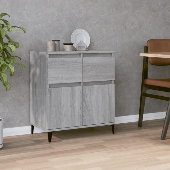 VidaXL Buffet Sonoma gris 60x35x70 cm Bois d'ingénierie 819690