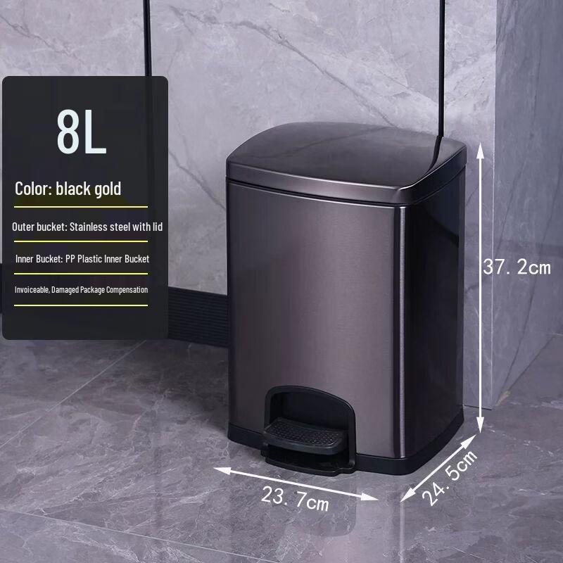 Stainless Steel Pedal Trash Can