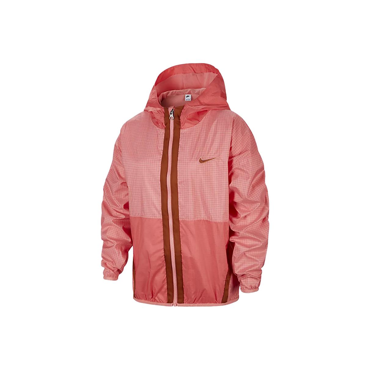 

Куртка Nike Woven с капюшоном на молнии и полоской для детей DQ8744-611 XL