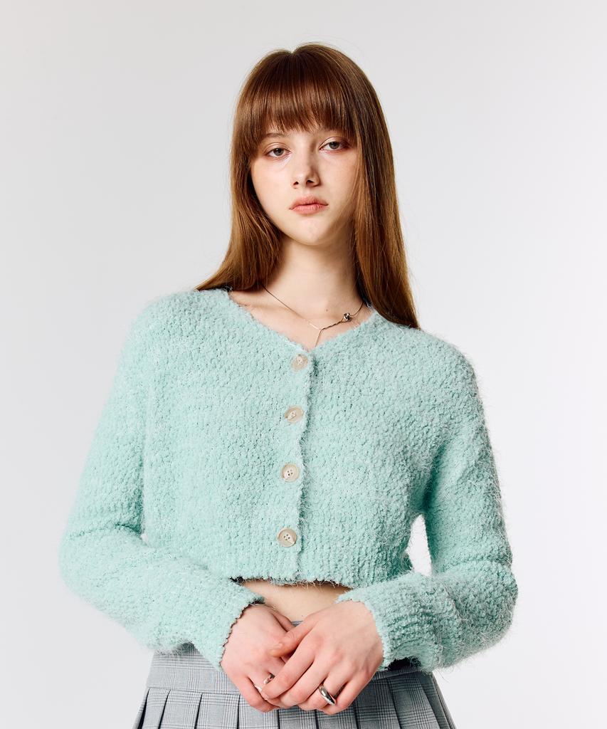 LARTIGENT L15 Popcorn Cardigan(Mint)