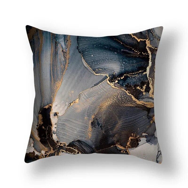 Modern light luxury simple fashion marble pattern set sofa chair office car bed cushion cover room home decoration pillowcase