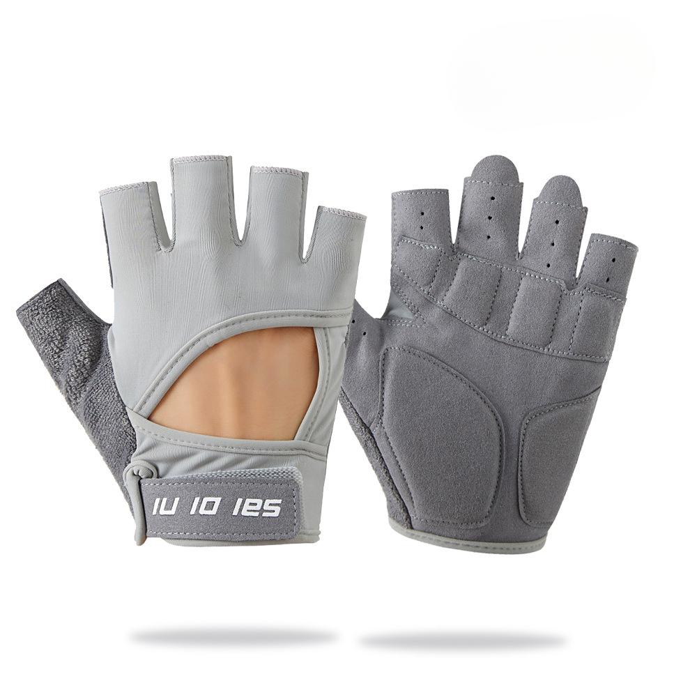 

Fitness Cycling Gloves for Men and Women Non Slip Half Finger Weightlifting Equipment Training Yoga Summer Outdoor Sports Gloves M