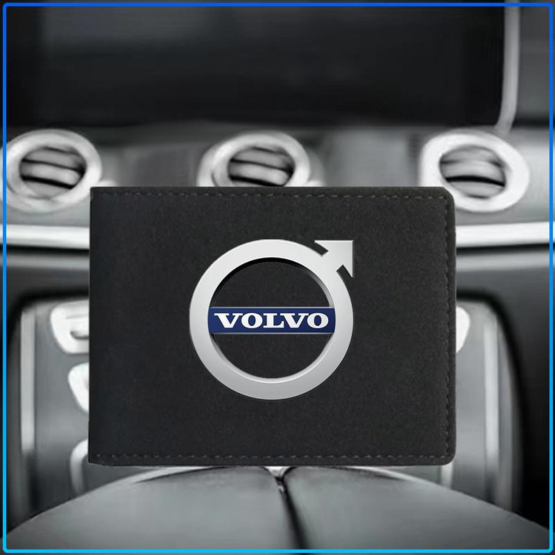 Porta Patente di Guida in Pelle PU Portafoglio per Carte Accessori Auto Per Volvo XC90 XC60 XC70 XC40 V90 V60 V40 C70 C30 S80