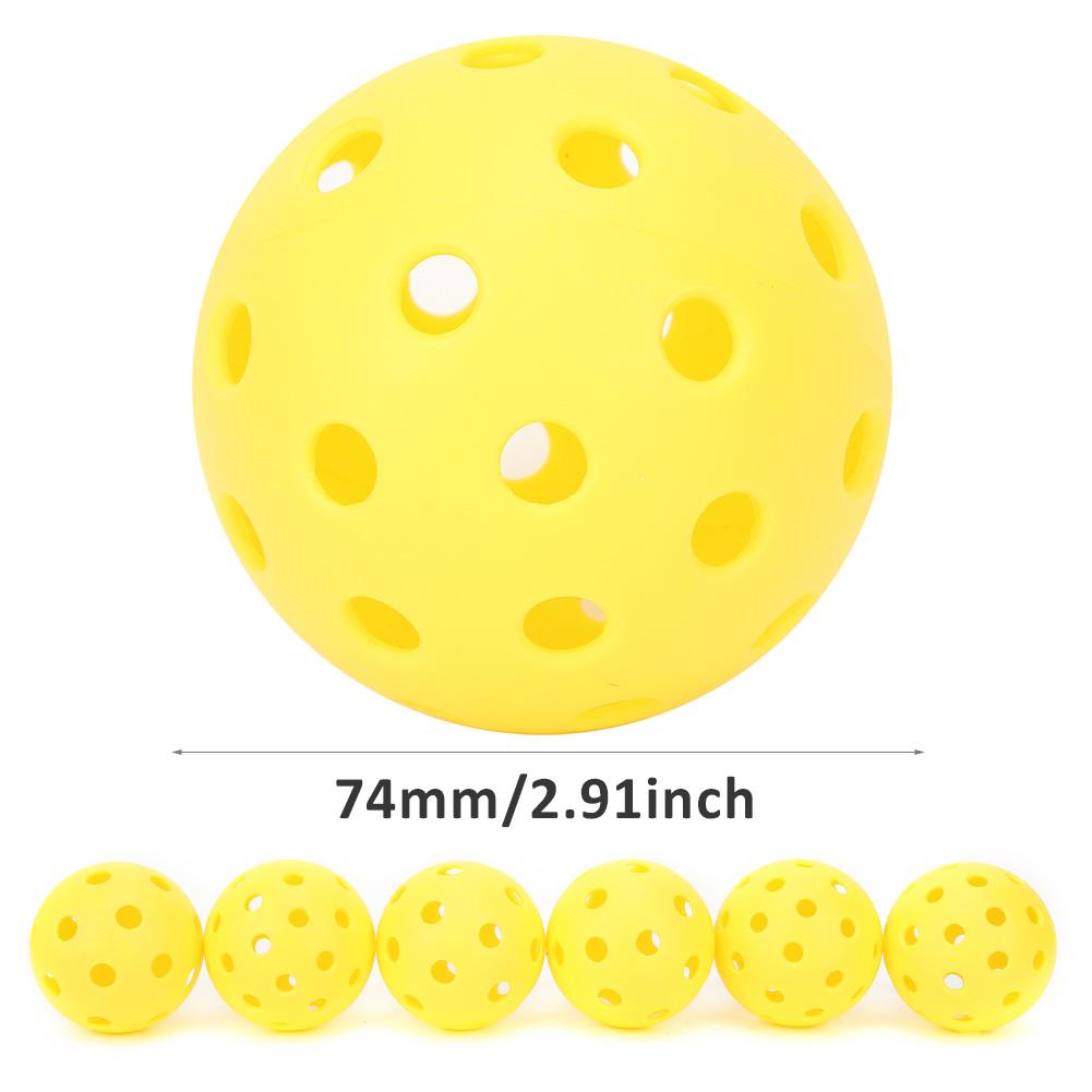 Environmental Protection PE Yellow High Bounce Pickleball Ball Sports Equipment Accessory