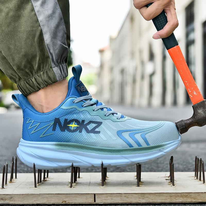 Summer New Couple Work Safety Shoes Steel Toe Cap Men's Work Shoes Protection Sneakers Indestructible Shoes Puncture-Proof Boots