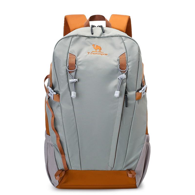 Large Capacity Camel-Style Backpack: Outdoor Travel & School with Spine Protection