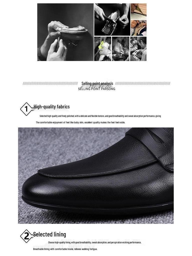 Herren Klassische Leder Slipper Mokassins: Atmungsaktiv, Weiche Sohle, Frühling/Herbst Freizeit- & Formelle Schuhe