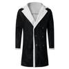 Men Winter Warm Turndown Neck Soft for Windproof Soft Coat  Jacket