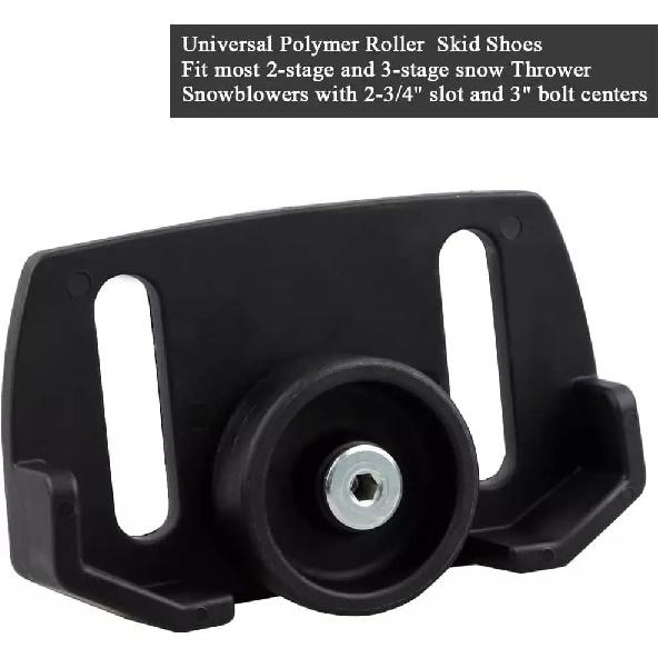Compatible with Universal Roller Wheel Skid Slide Shoes for Snow Blower Snowthrower