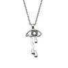 Hand of Fatima Eye of Horus Protection Amulet Pendant Antique Bronze Metal Women Collar Necklace Hot Sale