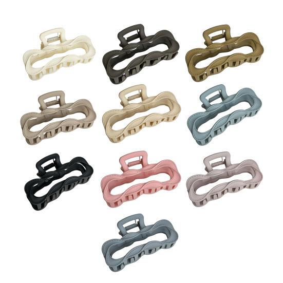 Haarkralle Hohl Geometrisch Verdrehtes Rechteck Design Hinterkopf Haarspange Stabiler Halt Halboffene Hochsteckfrisur Haarspange Lässiges Haaraccessoire